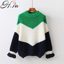 Load image into Gallery viewer, H.SA Winter Pull Sweaters Women 2017 Fashion Loose Jumpers Korean Pullovers Knitting Pullovers Thick Christmas Sweater Unif