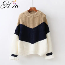 Load image into Gallery viewer, H.SA Winter Pull Sweaters Women 2017 Fashion Loose Jumpers Korean Pullovers Knitting Pullovers Thick Christmas Sweater Unif