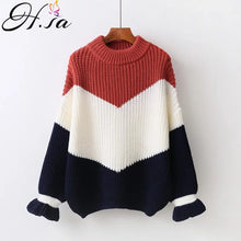 Load image into Gallery viewer, H.SA Winter Pull Sweaters Women 2017 Fashion Loose Jumpers Korean Pullovers Knitting Pullovers Thick Christmas Sweater Unif