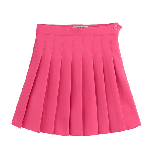 Sports High Waist Skirts Short Pleated Skirt School Dresses for Teen Girls Tennis Scooters