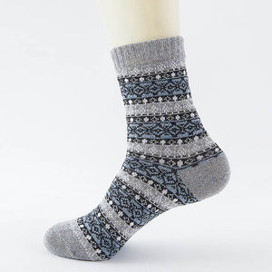 LNRRABC Winter Thick Warm Stripe Wool Socks Casual Calcetines Hombre Sock Business Male Socks