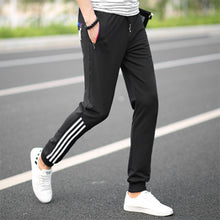 Load image into Gallery viewer, Spring Summer Mens Pants Fashion Skinny Sweatpants Mens Joggers Striped Slim Fitted Pants Gyms Clothing Plus Size 5XL Harem Pant