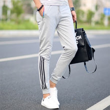 Load image into Gallery viewer, Spring Summer Mens Pants Fashion Skinny Sweatpants Mens Joggers Striped Slim Fitted Pants Gyms Clothing Plus Size 5XL Harem Pant