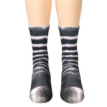 Load image into Gallery viewer, Women Man Adult Unisex Animal Paw Crew Socks Sublimated Print