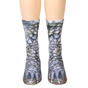 Women Man Adult Unisex Animal Paw Crew Socks Sublimated Print