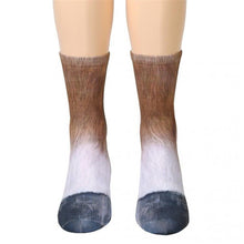 Load image into Gallery viewer, Women Man Adult Unisex Animal Paw Crew Socks Sublimated Print