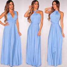 Load image into Gallery viewer, Women Convertible Multi Way Wrap Maxi Dress Backless Sexy Beach Sundress Bridesmaid Party Dresses Bandage Bodycon Long Prom Gown