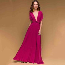 Load image into Gallery viewer, Women Convertible Multi Way Wrap Maxi Dress Backless Sexy Beach Sundress Bridesmaid Party Dresses Bandage Bodycon Long Prom Gown