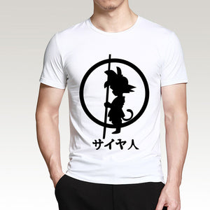 Dragon Ball Z  T Shirt  Men 2018 Summer Men Short Sleeve Shirt 100% Cotton High Quality Male T-Shirts Cartoon Anime Top Tees