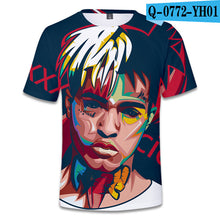 Load image into Gallery viewer, Hot New Arrive Xxxtentacion 3D t shirt Men/women Fashion Streetwear Hip Hop Style Raper Xxxtentacion 3D Print Men&#39;s t shirt Top