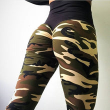 Load image into Gallery viewer, 2018 New Camo Printing Leggings Put Hip Fold Elastic High Waist Legging Breathable Slim Pants