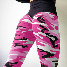 Load image into Gallery viewer, 2018 New Camo Printing Leggings Put Hip Fold Elastic High Waist Legging Breathable Slim Pants