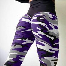 Load image into Gallery viewer, 2018 New Camo Printing Leggings Put Hip Fold Elastic High Waist Legging Breathable Slim Pants