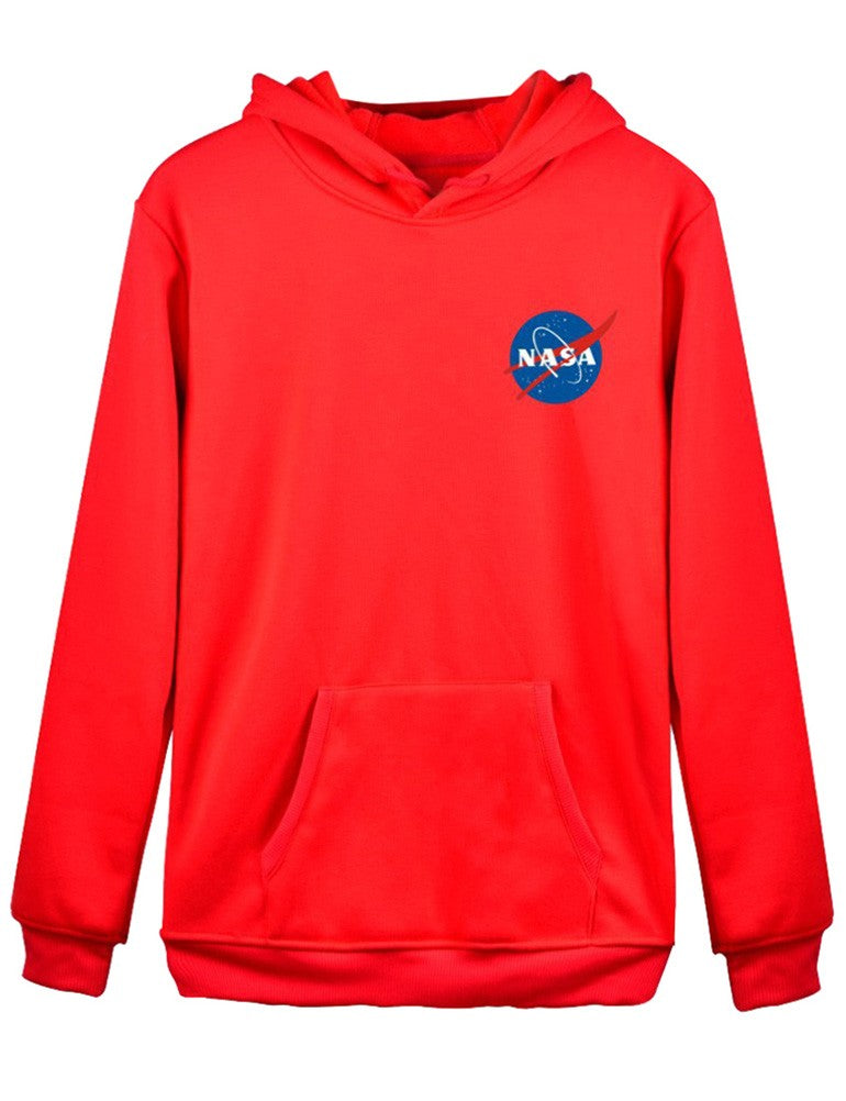 Men Women Unisex long sleeve hoodie, Men Women Unisex Blouse, Men Women Unisex NASA Hoodie, NASA letter print Blouse, Men Women Unisex fashion Long sleeve blouse