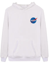 Load image into Gallery viewer, Men Women Unisex long sleeve hoodie, Men Women Unisex Blouse, Men Women Unisex NASA Hoodie, NASA letter print Blouse, Men Women Unisex fashion Long sleeve blouse