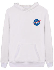 Men Women Unisex long sleeve hoodie, Men Women Unisex Blouse, Men Women Unisex NASA Hoodie, NASA letter print Blouse, Men Women Unisex fashion Long sleeve blouse