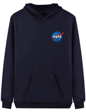 Load image into Gallery viewer, Men Women Unisex long sleeve hoodie, Men Women Unisex Blouse, Men Women Unisex NASA Hoodie, NASA letter print Blouse, Men Women Unisex fashion Long sleeve blouse