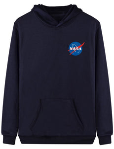 Men Women Unisex long sleeve hoodie, Men Women Unisex Blouse, Men Women Unisex NASA Hoodie, NASA letter print Blouse, Men Women Unisex fashion Long sleeve blouse