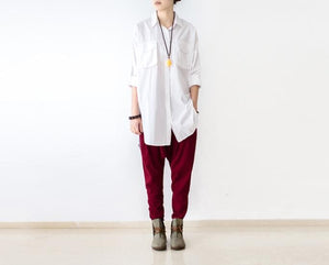 Linen Pants, Women Harem Pants