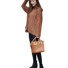 Load image into Gallery viewer, Autumn and winter turtleneck sweater women&#39;s new loose solid color sweater